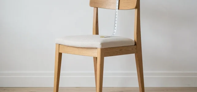 Tout savoir sur la dimension standard d’une chaise pour un aménagement réussi